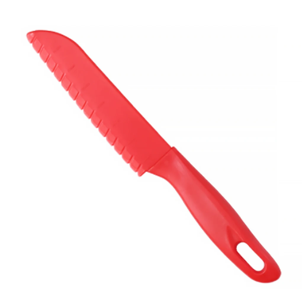 

For Fruit Bread Safe Kitchen Knife Tools Sawtooth Toddler Cooking Children Paring Plastic Kids Lettuce Knives Sawtooth Cutter