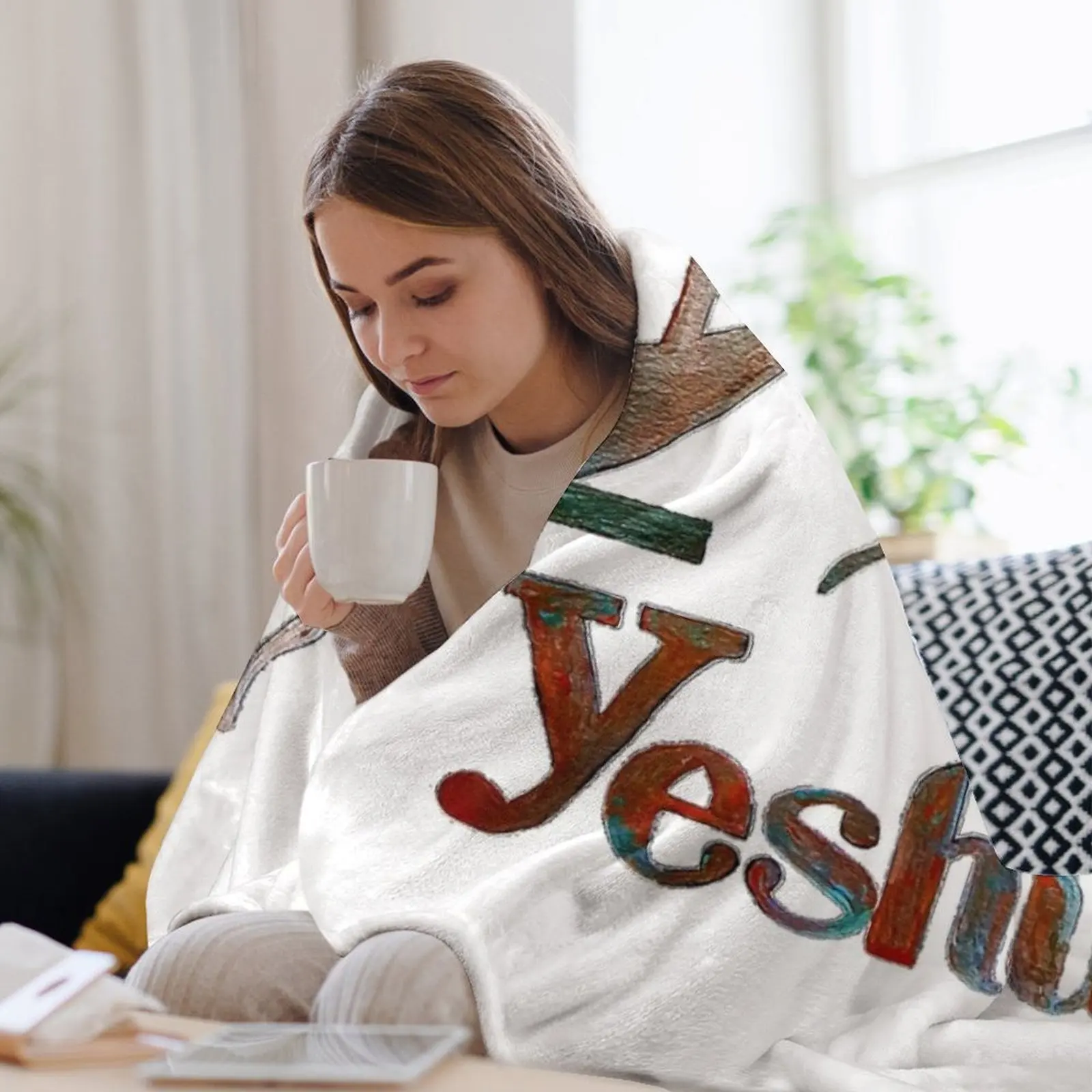 ИESHUA Иврит Имя Иисуса! Одеяло Тяжелые детские одеяла и