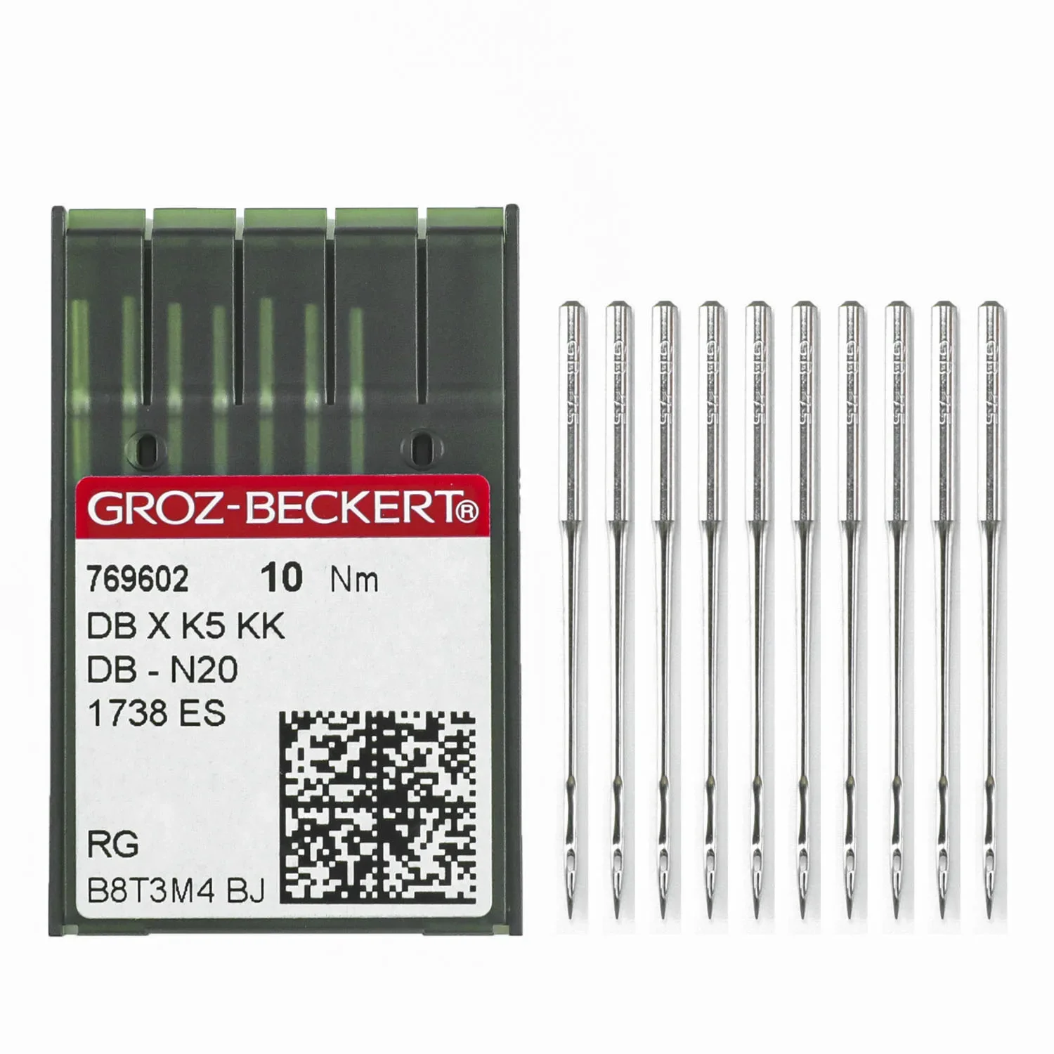 Фото (100 шт.) DBXK5 KK Голки для вышивания Groz-Beckert для 3D-вышивания 1738 KK, DB-N20 (Point RG) №1