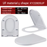 toilet lid seat cover u shape urea formaldehyde vitreous china slow close thicken high hardness quick install removal xy22805uf