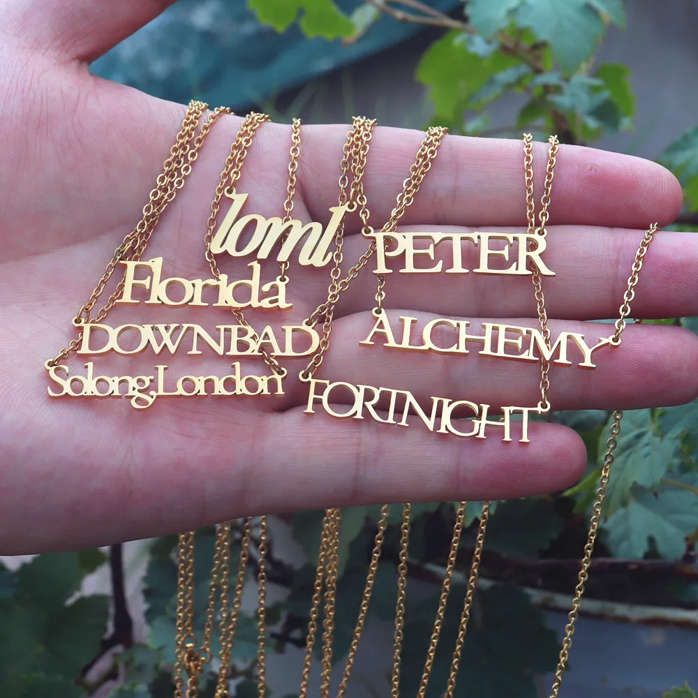 Ювелирные изделия в стиле TS из нержавеющей стали ожерелья с альбомом Тейлора для