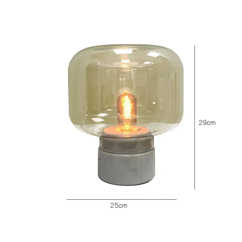 Настольная лампа из скандинавского мрамора современная простая оригинальная