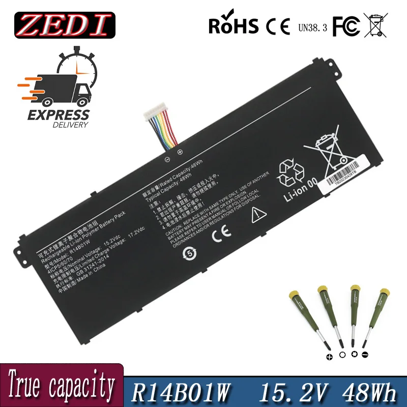 ZEDI R14B01W Аккумулятор для ноутбука Xiaomi Redmibook 14 16 дюймов XMA1901-AA/AG/DG/BB/YN/DJ XMA2002 Ryzen 4500U