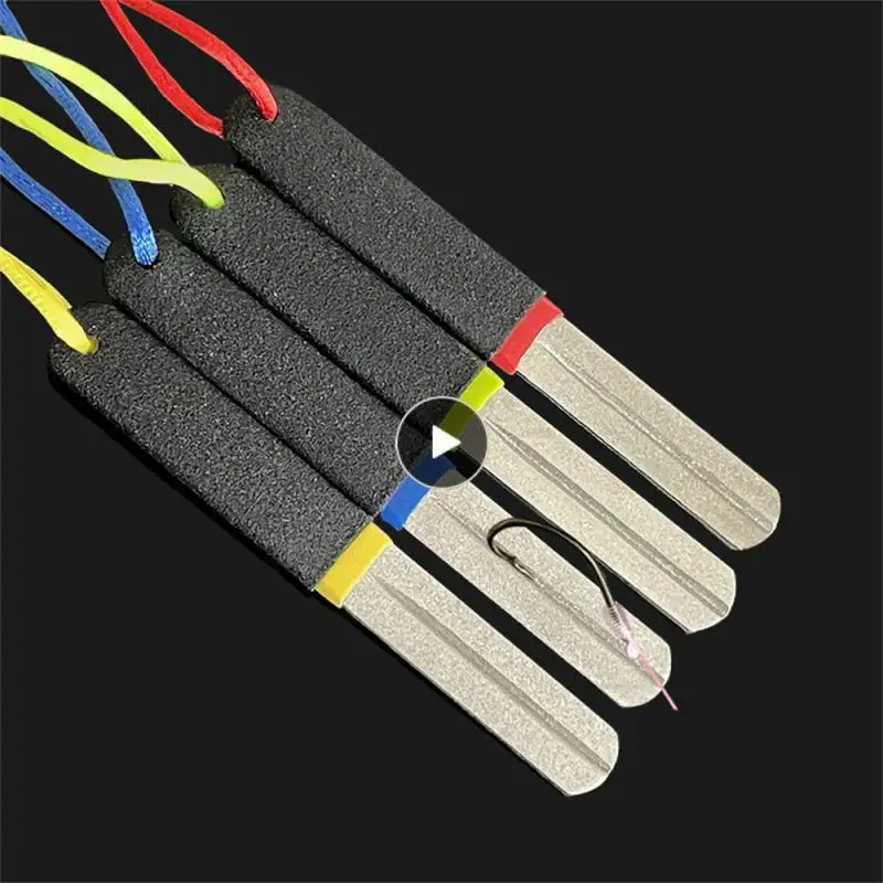

Multifunctional Hanging Strap Fishhook File The Back Can Be Finely Ground Fishing Equipment Comfortable To Grip Frosted Handle