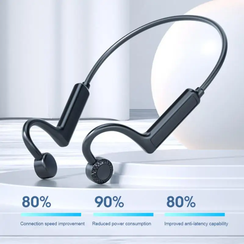 

Bluetooth 5.1 Earphones KS-19 Bone Conduction Earphone Wireless Bluetooth-compatible Headphone With Microphone