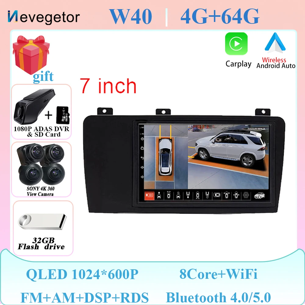 

Android 15 для Volvo XC70 V70 S60 2000-2009 Радио головное устройство CarPlay Авто Мультимедийный плеер Сенсорный экран Навигация Стерео DVD