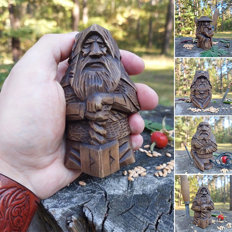 

Новая Скандинавская языческая статуя Odin ThorTyr, Ретро Ремесло из смолы, персонализированное настольное украшение для дома, гостиной, офиса