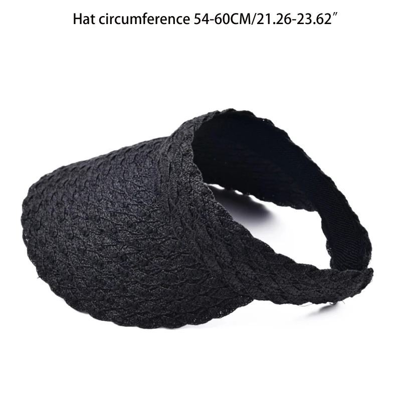 Летняя Пляжная однотонная кружевная соломенная шляпа дышащая Пустая Шляпа