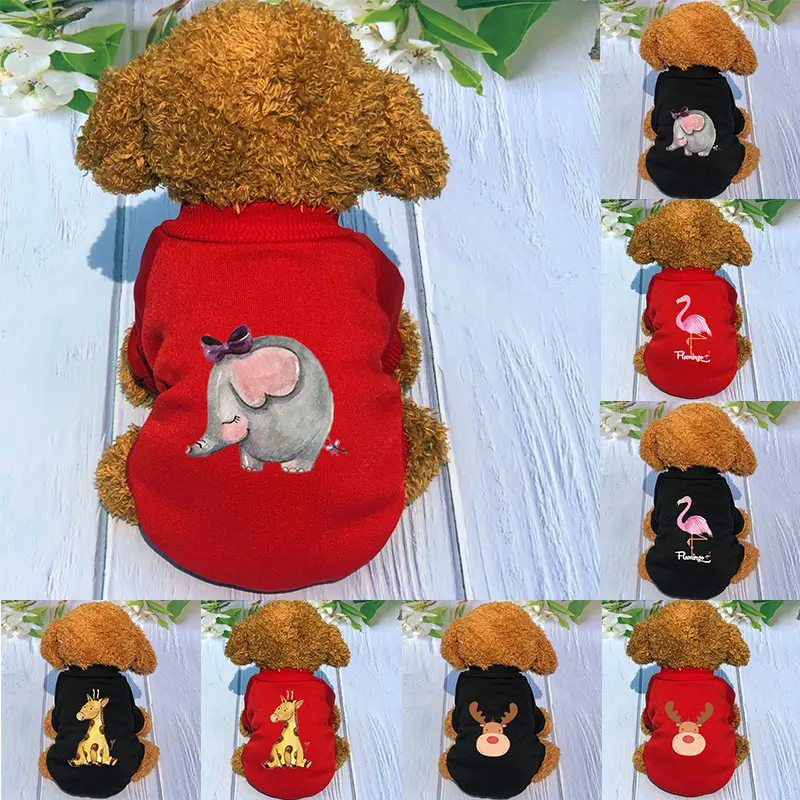 

Winter Warm Pet Dog Clothes Designer Thicken Dogs Pullover For Small Medium Dogs Sweatshirt French Bulldog Yorkshire Outfit Pug