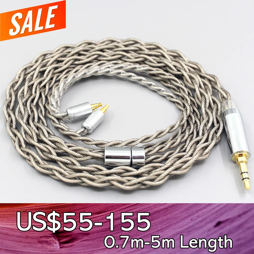 Enlarge 99% Pure Silver + Graphene Silver Plated Shield Earphone Cable For Sennheiser IE40 Pro IE40pro 4 core 1.8mm LN007922