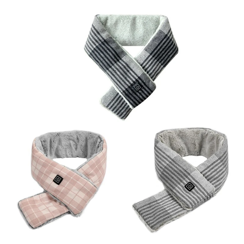 

Heated Scarf, Three Temp Setings USB Powered By Power ,Neck Pain Relief For Men/Women, Be Washed By Hand Or Machine