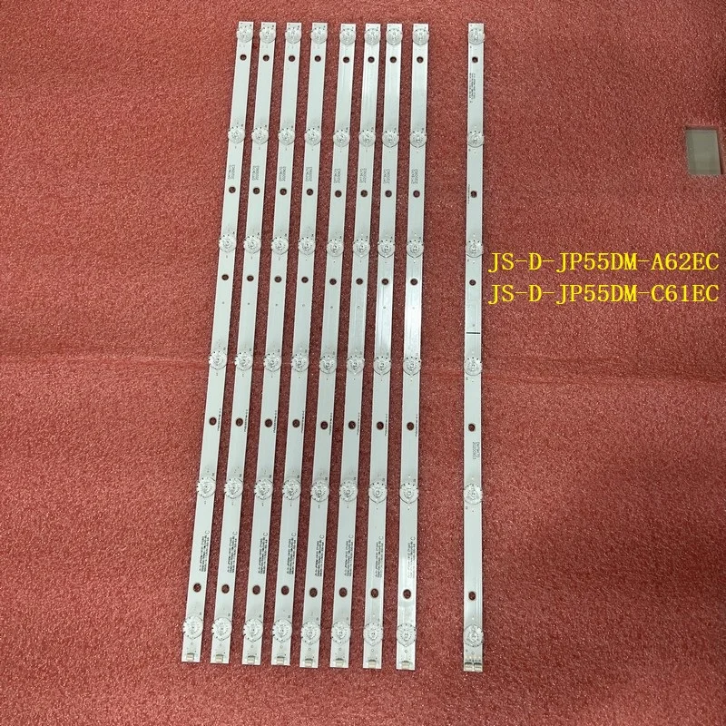 Светодиодная лента для подсветки (9) для BBK 55LEX-8158/UTS2 AKTV AKTV5534 55UHDT2SMH JS-D-JP55DM-A62EC C61EC 55DM1000 600MA-2BIN 300MA-ABIN