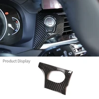 for bmw x3 x4 g01 g02 2018 2021 real carbon fiber one button engine start switch button decorative frame cover car accessories