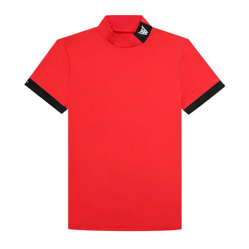 

Women Clothes Summer Sun Protection Middle Collar Short Sleeve Golf T-shirt New Quality Girl Fashion Solid Color Tops Shirt