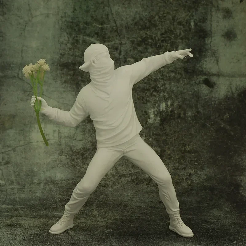 Домашнее украшение статуэтка Бэнкси цветок скульптура бомбардировщика Англия