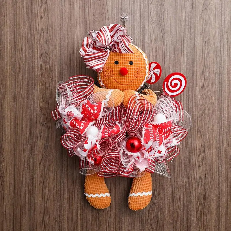 Рождественский пряничный человечек кукла венок светящиеся пряники