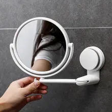 플라스틱 벽걸이 라운드 접이식 목욕 액세서리 화장대 거울, 목욕 거울, 면도 거울, 메이크업 용품