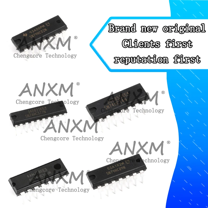 

10 Piezas SN74HC165N SN74HC377N SN74HC14N SN74HC164N SN74HC04N SN74HC02N DIP Logic chip