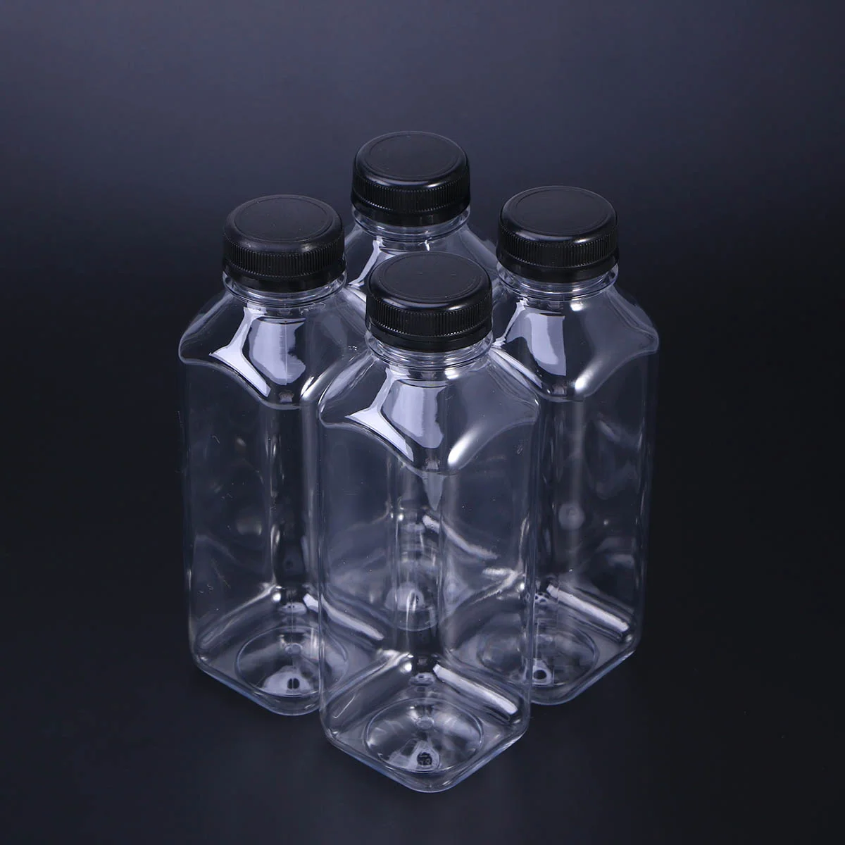 

Bottles Storage Bottle Juiceempty Caps Water Mini Reusableplastic Juicing Lids Containers Pet Jars Favor Drink Fridge8Oz