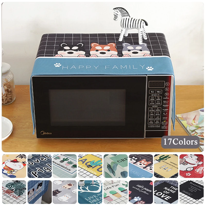 

Oven Cover Nordic Washing Machine Cover Green Leaf Washing Machine Dust Cover Microwave Refrigerator Protecor Modern Home Decor