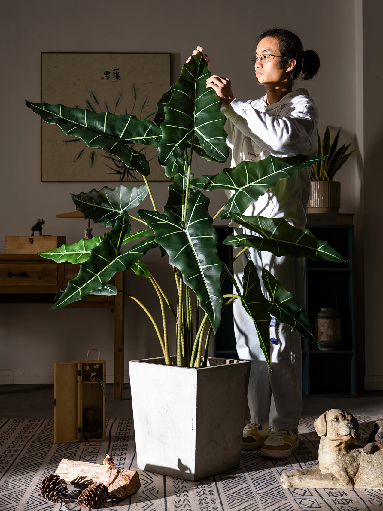 Anhai картофельное искусственное дерево зеленое растение бионические