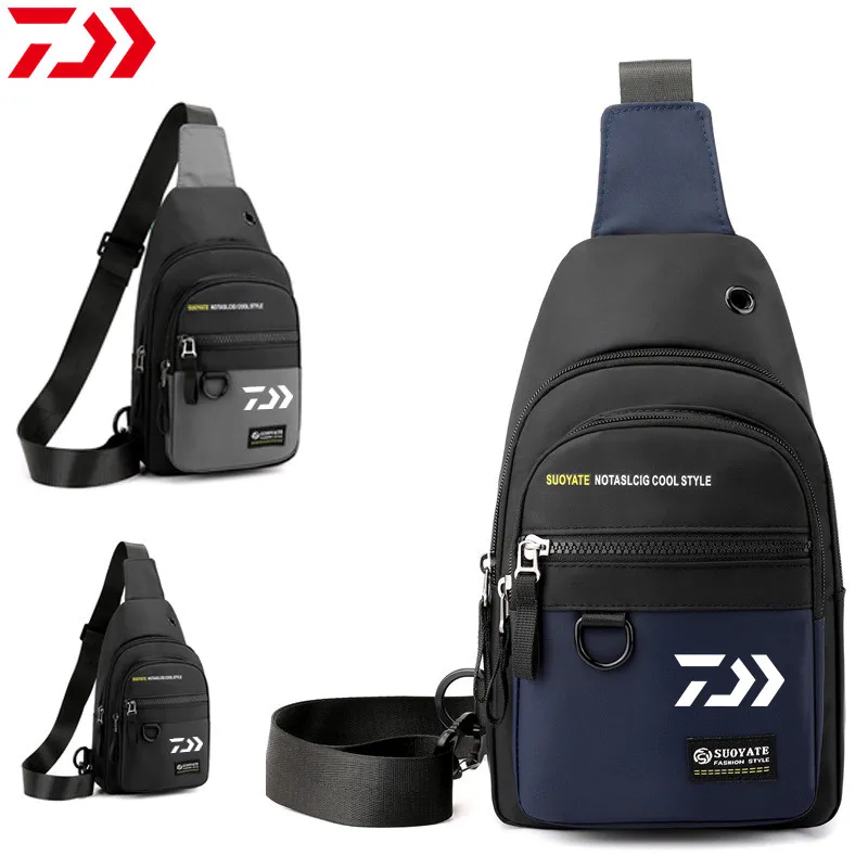 

Daiwa 2024 New Multifunctional Men's Fishing Bags Single Outdoor ShouldelCrossbody Bags Waist Pack Storage Multi-purpose Bag