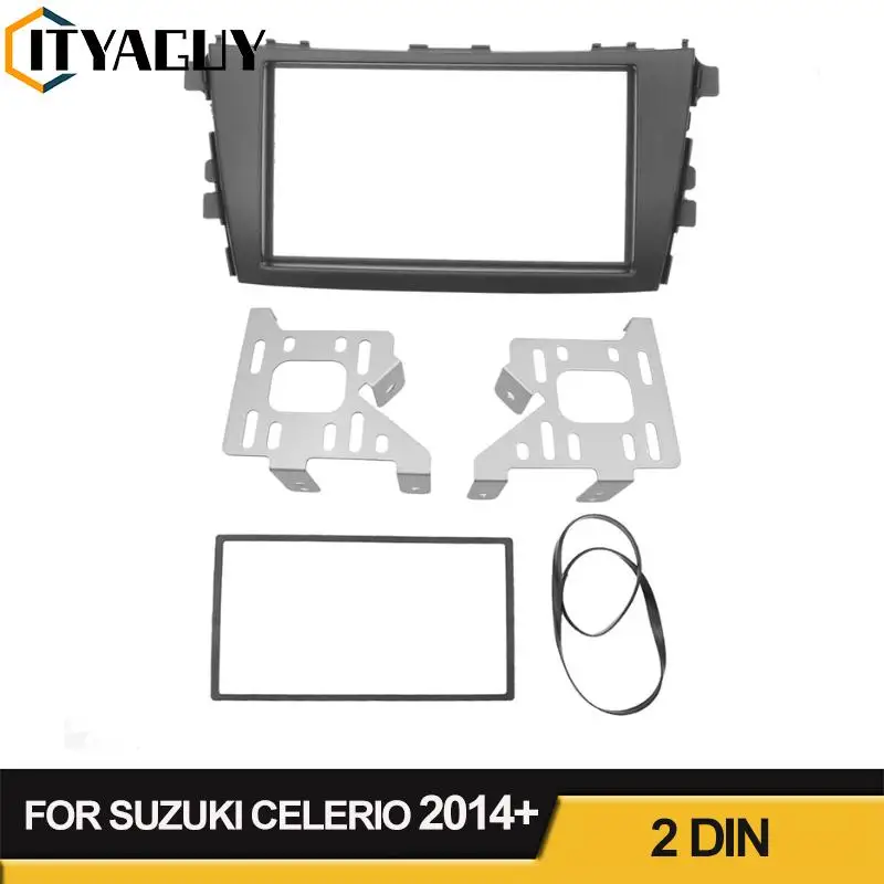 2 Din Автомобильная панель радиоприемника Fascia Для Suzuki Celerio 2014 + DVD стерео рамка