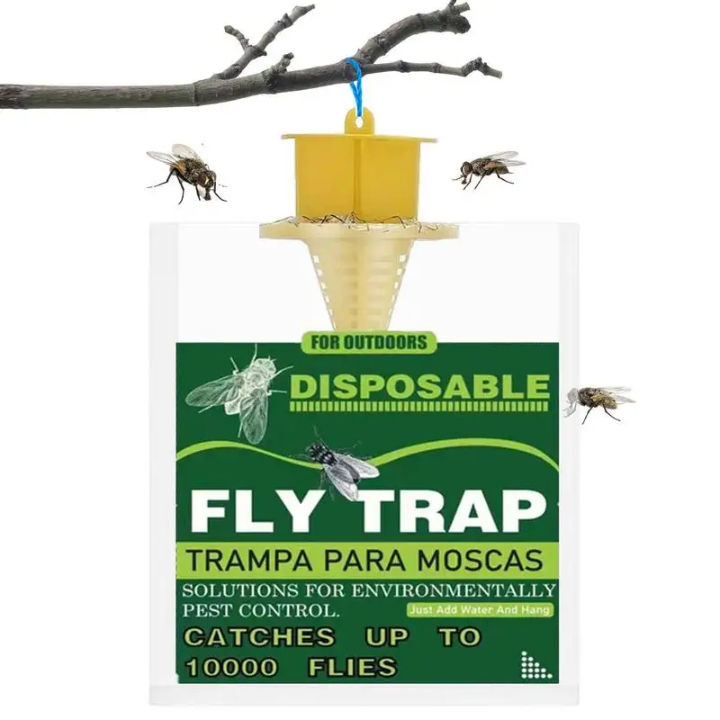 

Ловушка для мух, большой одноразовый охотничий мешок для уличных работ, ловушка для нахлыстов, для семьи, сада, ранчо