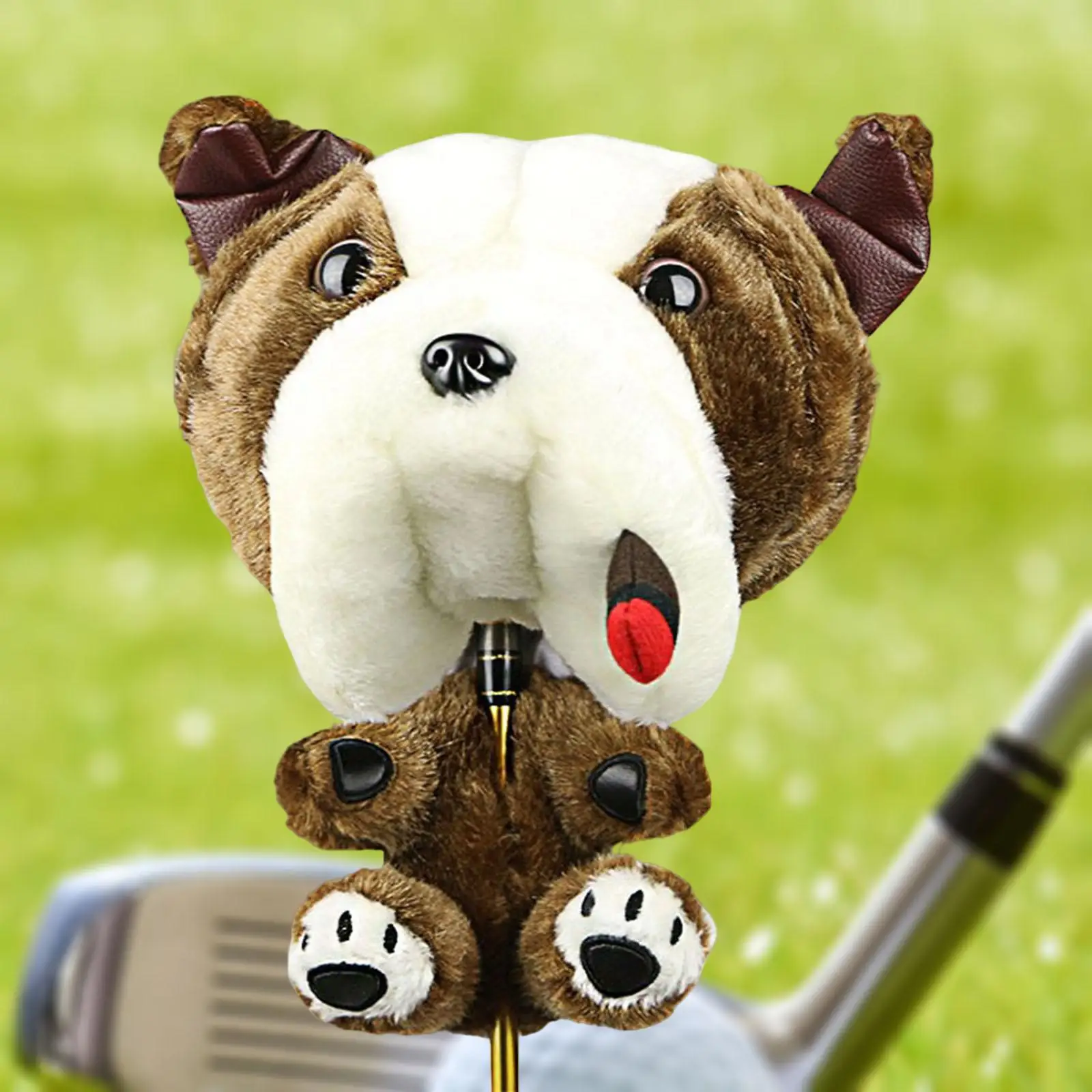 Club Head Cover, Dog Shaped Protective Cover Anti Scratch Go