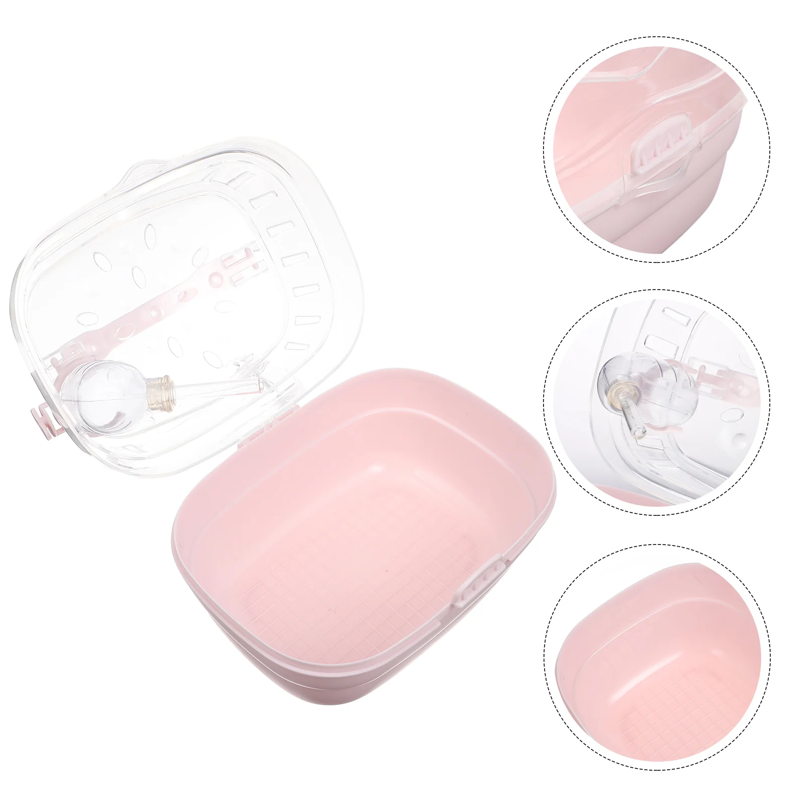 

Multi-function Comfortable Practical Small Pet Outdoor Hamster Carrier Portable Travel Safe for Small Animals Outdoor Travel