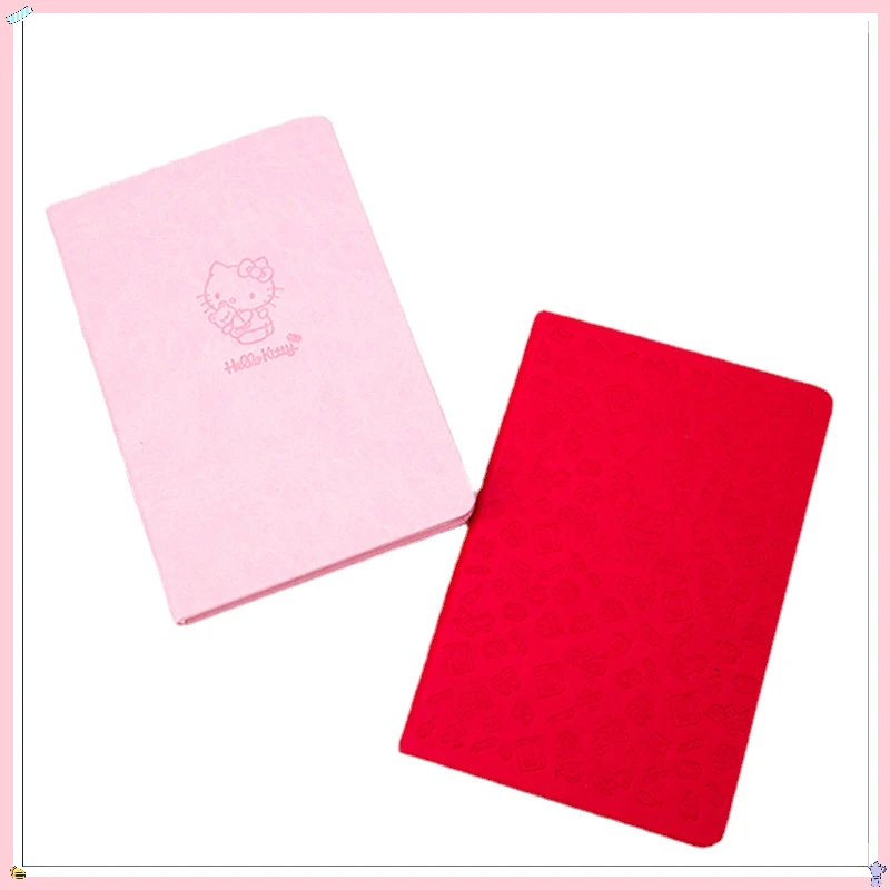 

Anime Hello Kitty Sanrio Notebook 25K Horizontal Line Inside Page Cute Cartoon Kawaii Leather Notepad Toy Collection Hobby Gift