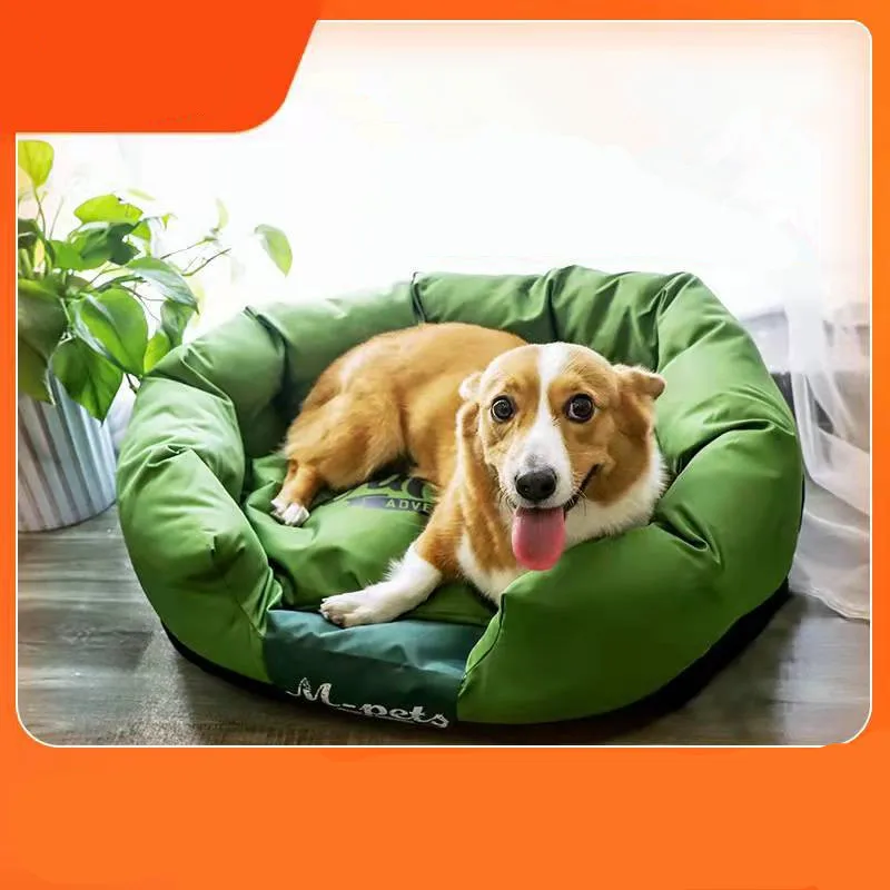 

Собачья будка из тефлона легко чистящаяся квадратная будка съемный коврик маленькая и средняя кровать для домашних животных Товары для домашних животных