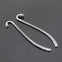 20pcs metal gift diy decorations bookmark label students office vintage school tibetan silver paper clips hook stationery