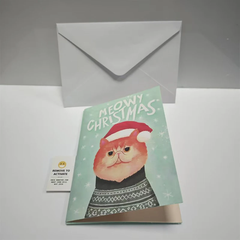 

Музыкальная рождественская открытка Endless Meowy