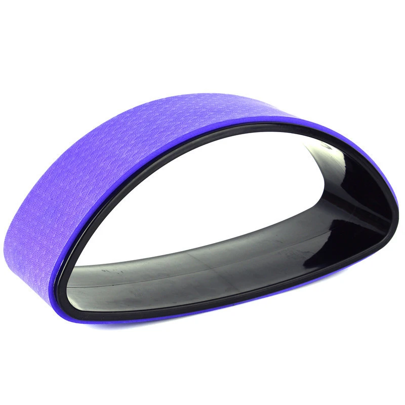 

Yoga Open Back Open Shoulder Half Wheel Backward Bender Half Circle Dharma Wheel Pilates Ring Stretching PU Yoga Ring Beginner