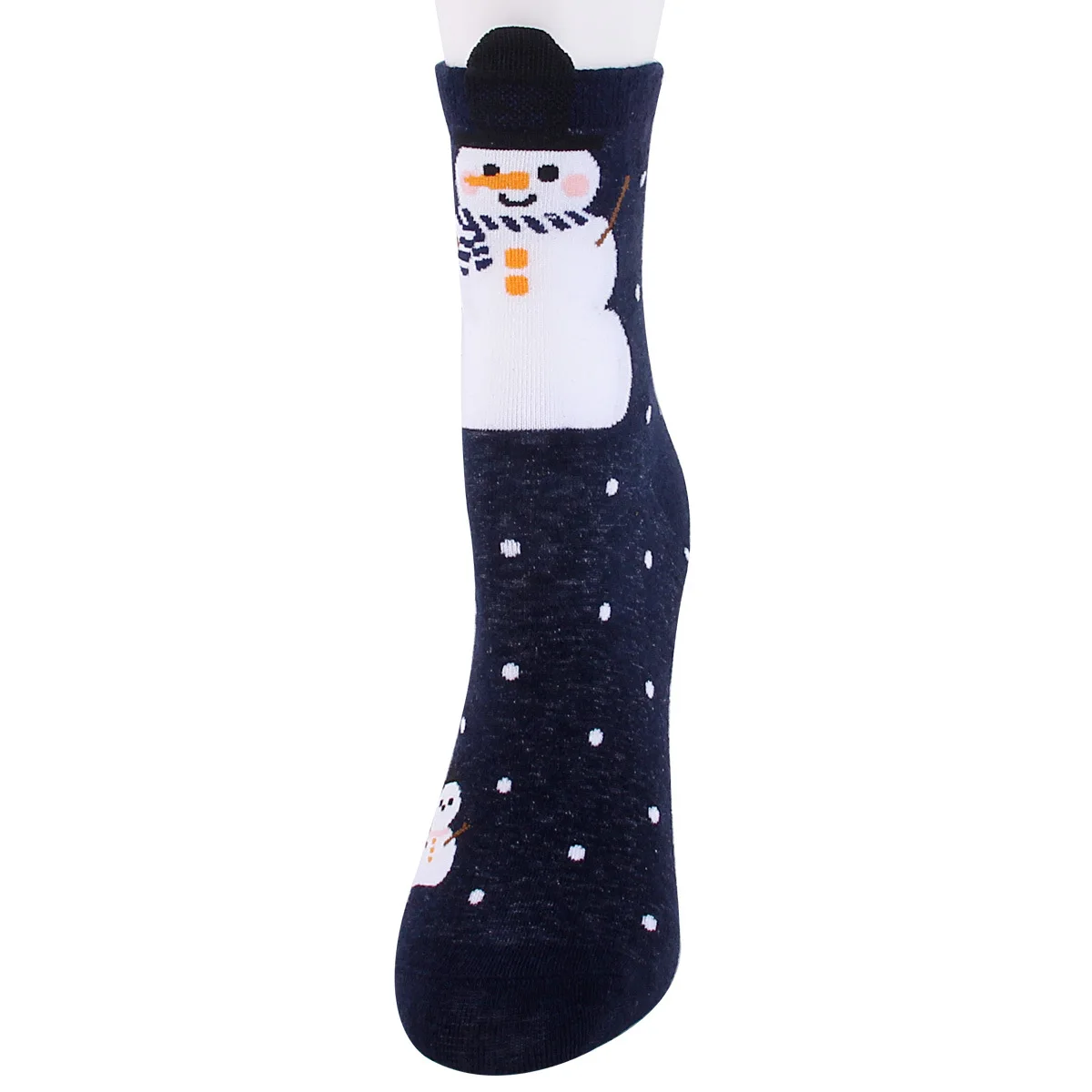 Winter New Christmas Socks Cute Cartoon Santa Claus All-match Women's Socks 12 Pairs