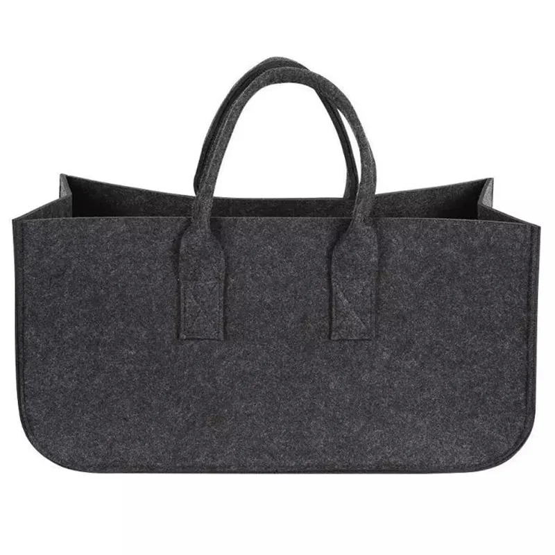 

Accessory Decoration Stylish Storage Bag Newspaper Felt Firewood Holder Magazine Organizer Shopping Travel Basket