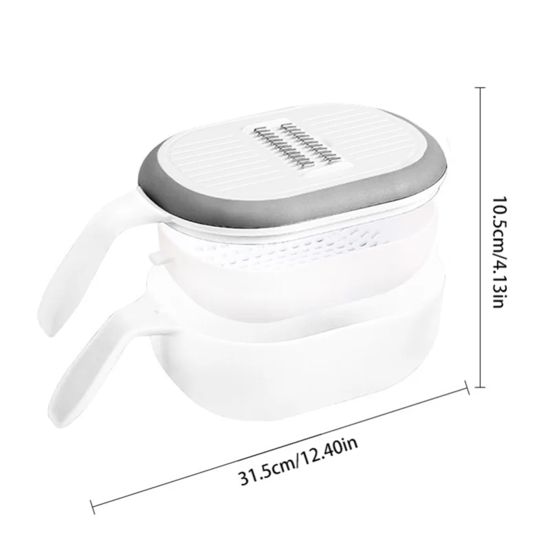 

Фрезер для картофеля с несколькими лезвиями, интегрированная дренажная корзина hotHousehold для мытья и резки