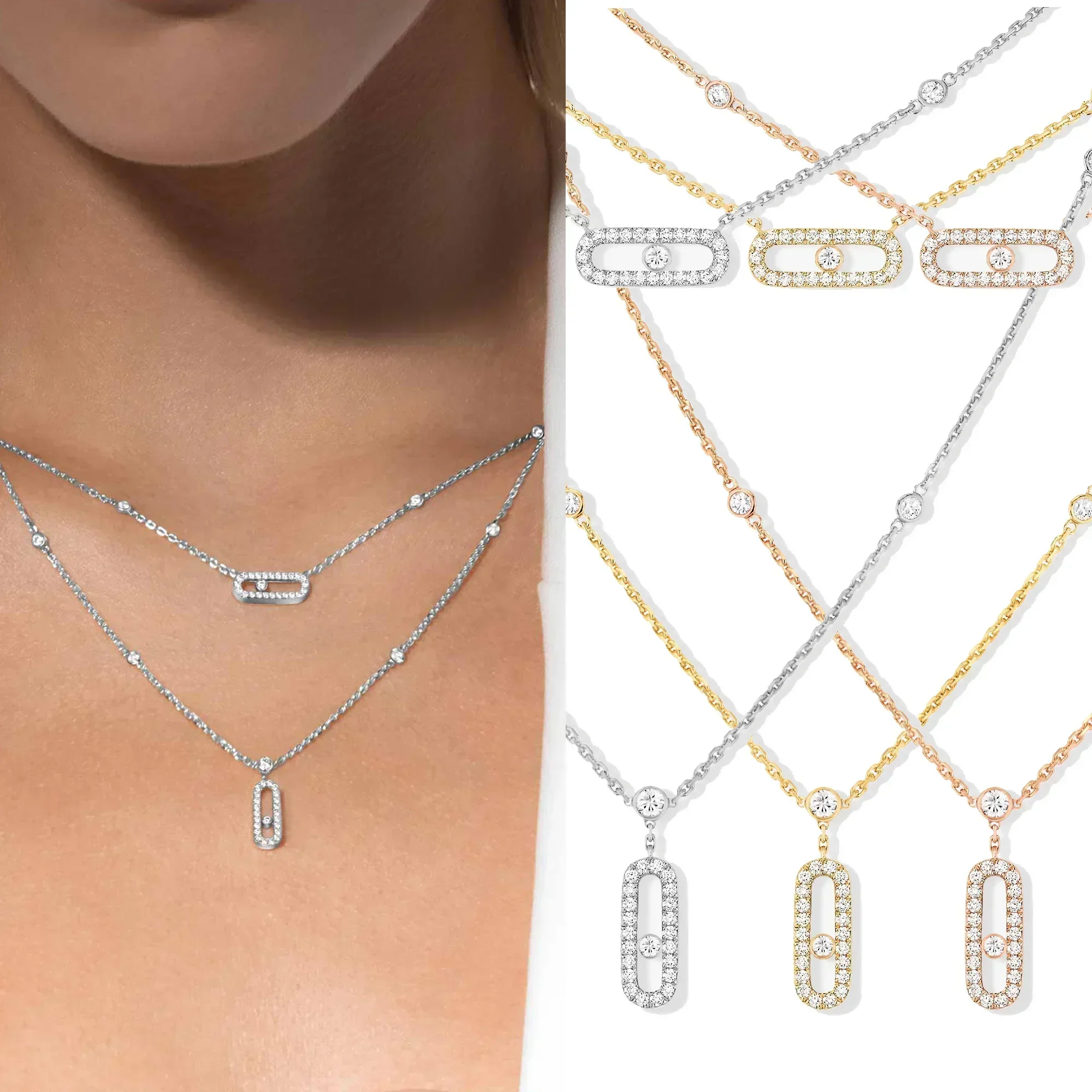 Набор украшений для женщин кольцо с бриллиантами перед финальным Альтом