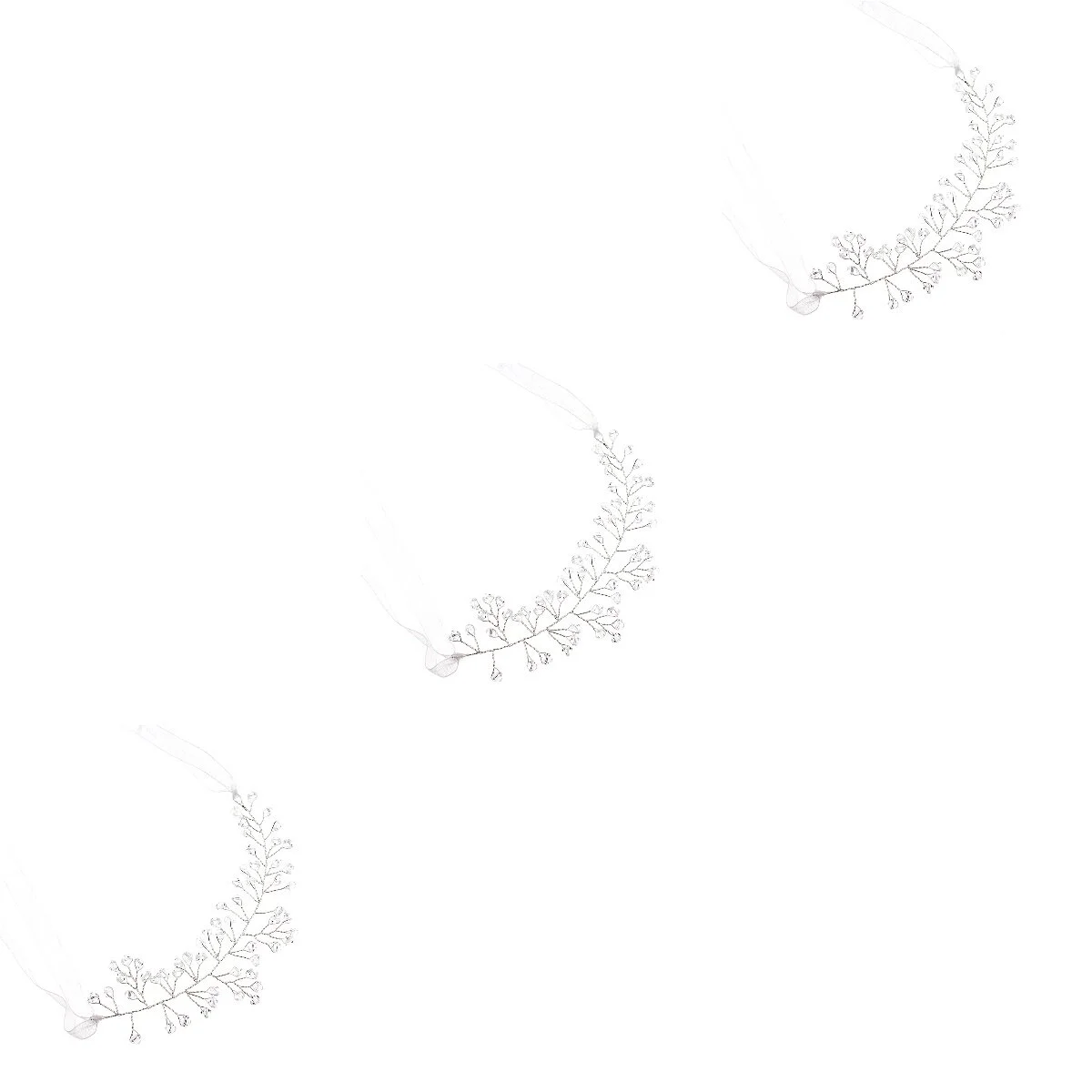 

3 Pieces Flowers Pearl Bracelets Wrist Ribbon Bridal Girl Wedding Bridesmaids Child