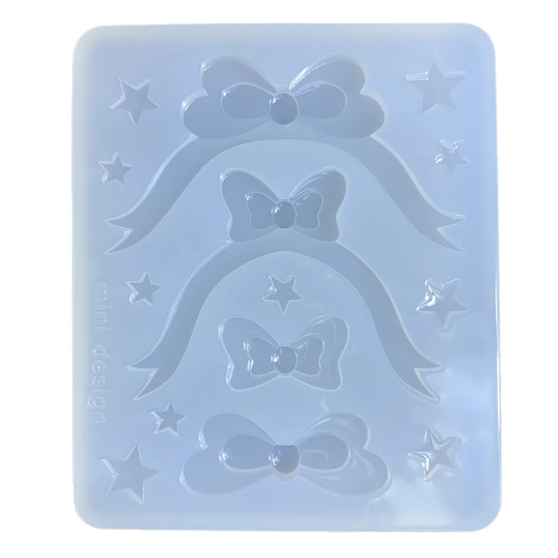

Silicone Bowknot Parts Decoration Molds Princess on the Run Bowknot Keychain Mold DIY Pendant Epoxy Crafting Drop shipping
