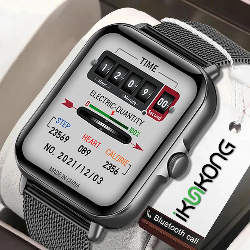 

2022 New Bluetooth Answer Call Smart Watch Men Full Touch Dial Call Sport Fitness Tracker IP67 Waterproof Smartwatch men women