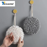 chenille creative hanging towels absorb water and dry quickly hand towel ball kitchen bathroom cleaning cloth dishcloth rag