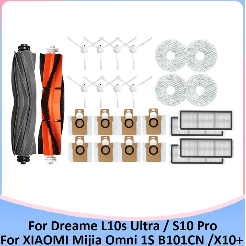 

28PCS Replacement Kit For Dreame L10S Ultra / S10 Pro Vacuum Cleaner Parts For XIAOMI Mijia Omni 1S B101CN Robot X10+ Robot