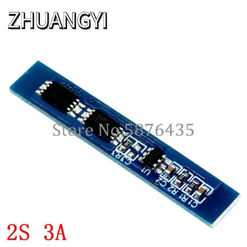 5pcs 2S 3A Li-ion Lithium Battery 7.4v 8.4V 18650 Charger Protection Board bms pcm for li-ion lipo battery cell pack