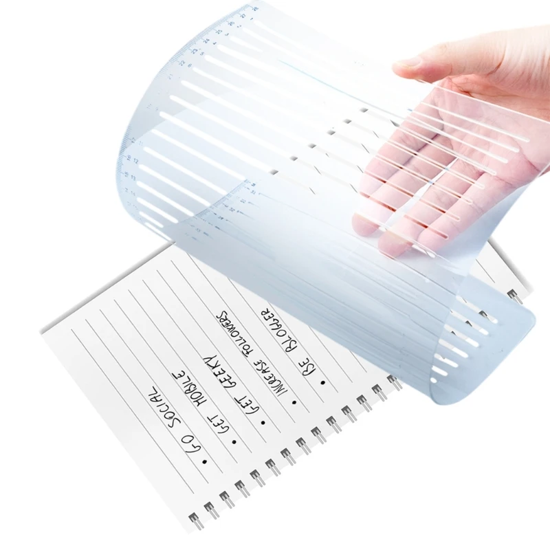 Шаблон трафарета с прямой линией и интервалом для рисования линий линейка