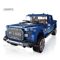 2.4Ghz Radio Control Off-road Vehicle Technical Building Block Model Ford Raptor F150 Pickup Truck Steam ORV RC Car Bricks Toys