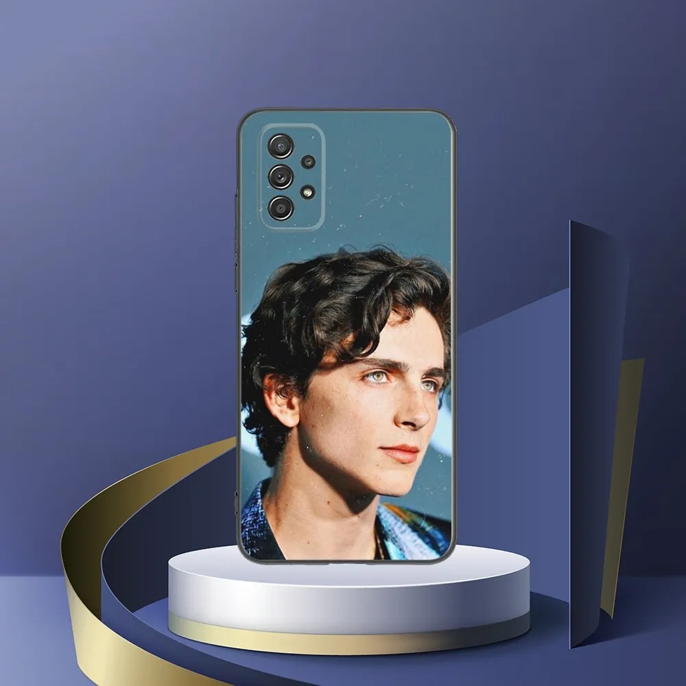 Timothée C-Chalamet Phone Case For Samsung S24 S23 S22 S21 S20 S10 S10E S9 Plus FE Note 20 Ultra 10 9 Black Cover Shell