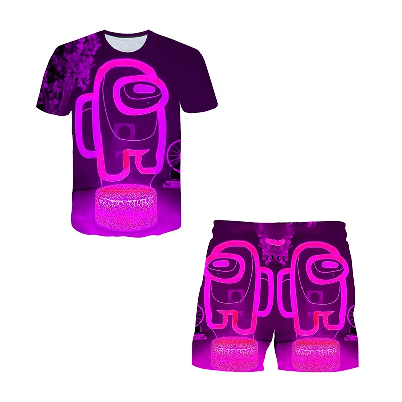 

Модный костюм-комбинация для маленьких мальчиков, летний повседневный комплект одежды, топ и шорты, комплект детской одежды из 2 предметов д...