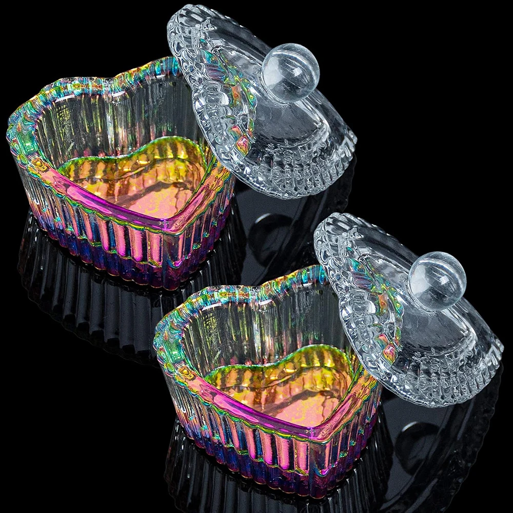 2 шт. насадки для ногтей акриловая жидкая пудра мономерная тарелка стеклянная